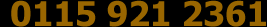 Telephone - 0115 921 2361